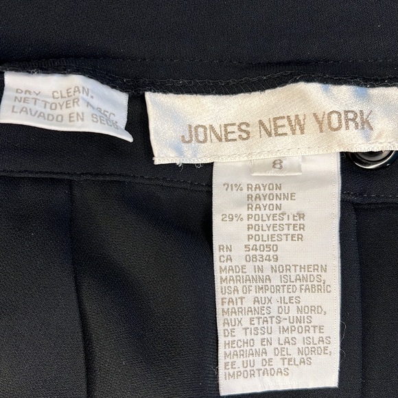 Women’s Vintage Jones New York Pleat Front High Waisted Black Trousers - Picture 4 of 4